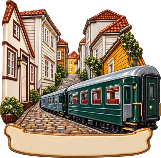 Ceramic magnet: Bergen, 2025