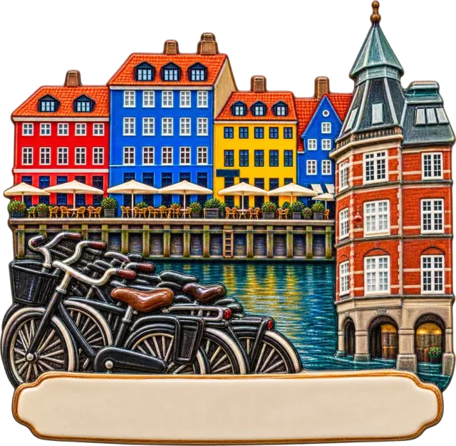 Ceramic magnet: København, 2023