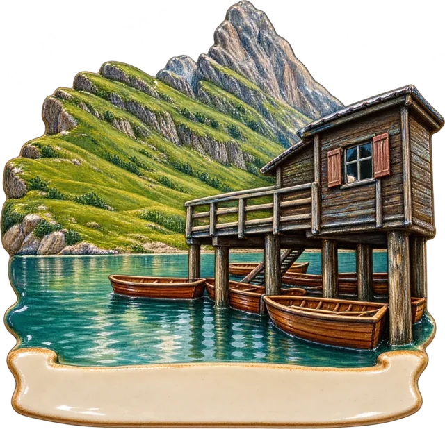 Ceramic magnet: Dolomiti, 2024